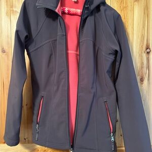 Lucy Pink and Gray Jacket Performance Softshell